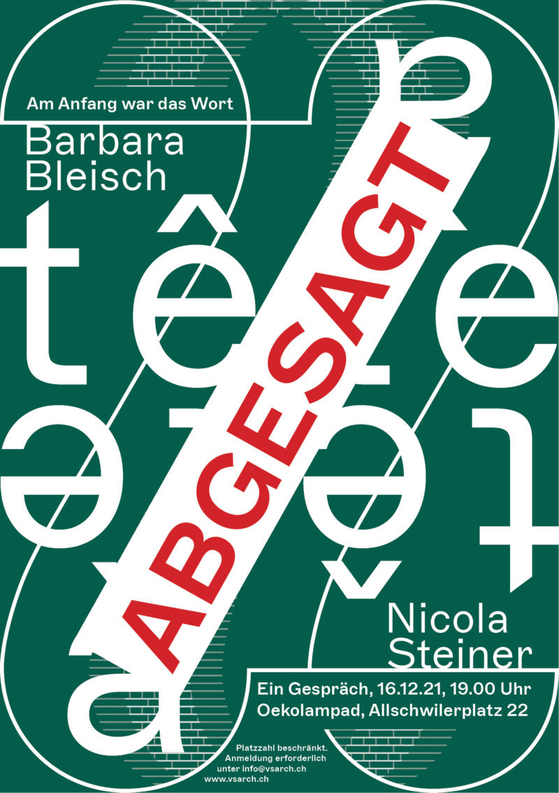 Flyer tete a tete Barbara Bleisch Nicola Steiner rgb ABGESAGT WEB